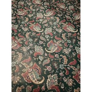 Joan Kessler Concord Fabrics 7 yards Cornelia Paisley Floral Green Burgundy USA